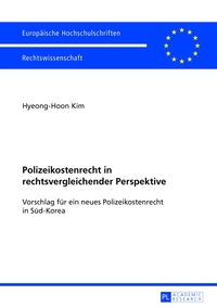 Vorderes Coverbild Polizeikostenrecht in rechtsvergleichender Perspektive