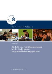 Vorderes Coverbild Die Rolle von Freiwilligenagenturen bei der Förderung des bürgerschaftlichen Engagements