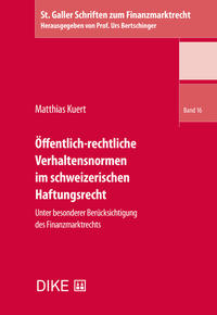 Vorderes Coverbild Öffentlich-rechtliche Verhaltensnormen im schweizerischen Haftungsrecht