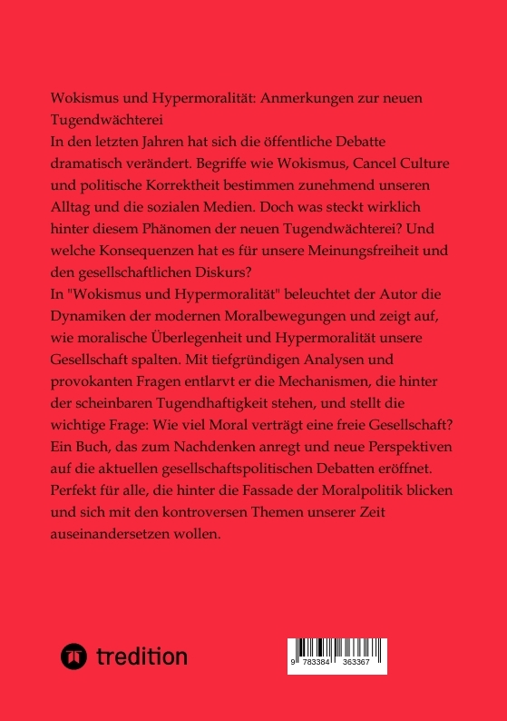 Rückseitencover Wokismus und Hypermoralität