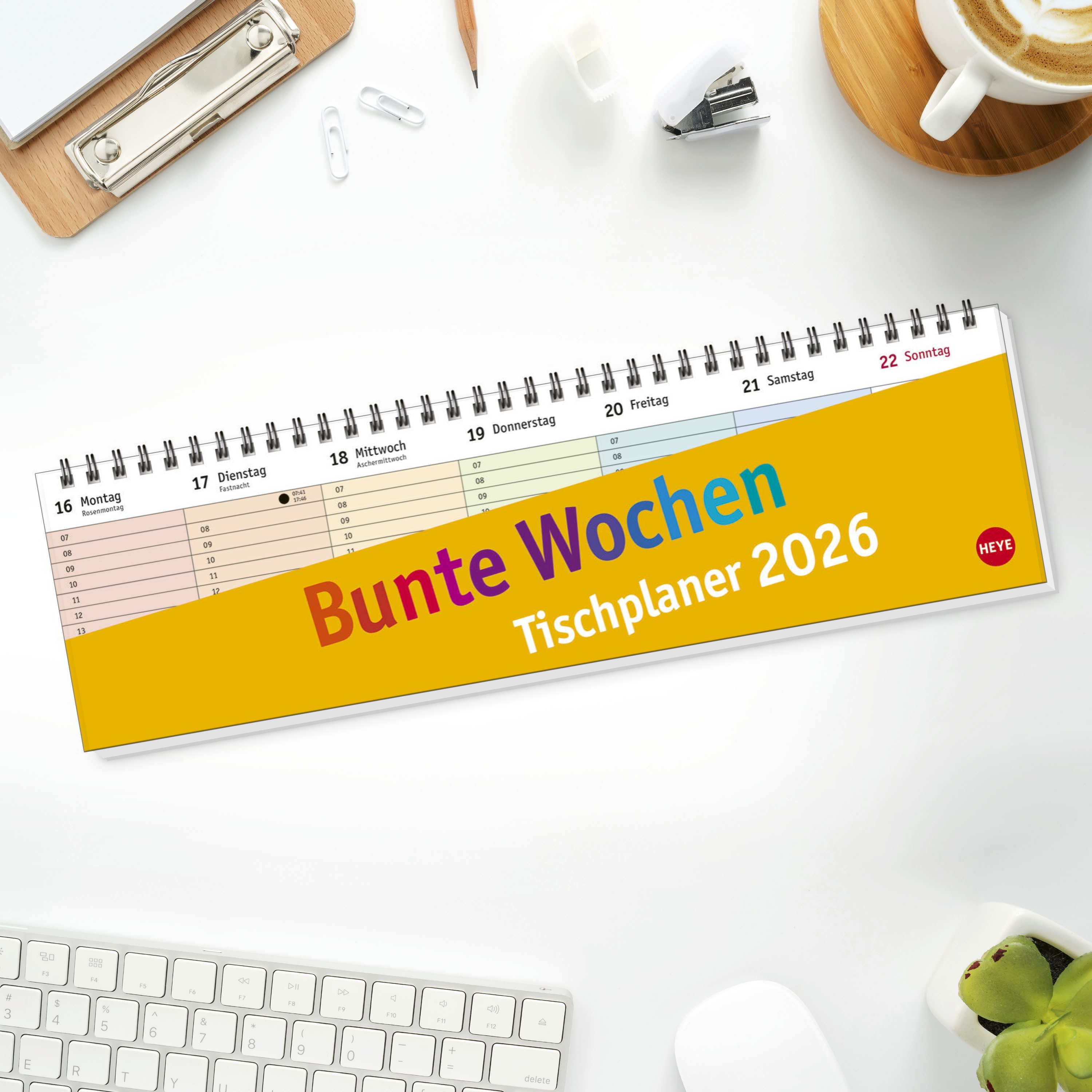 Bunte Wochen Wochenquerplaner 2026