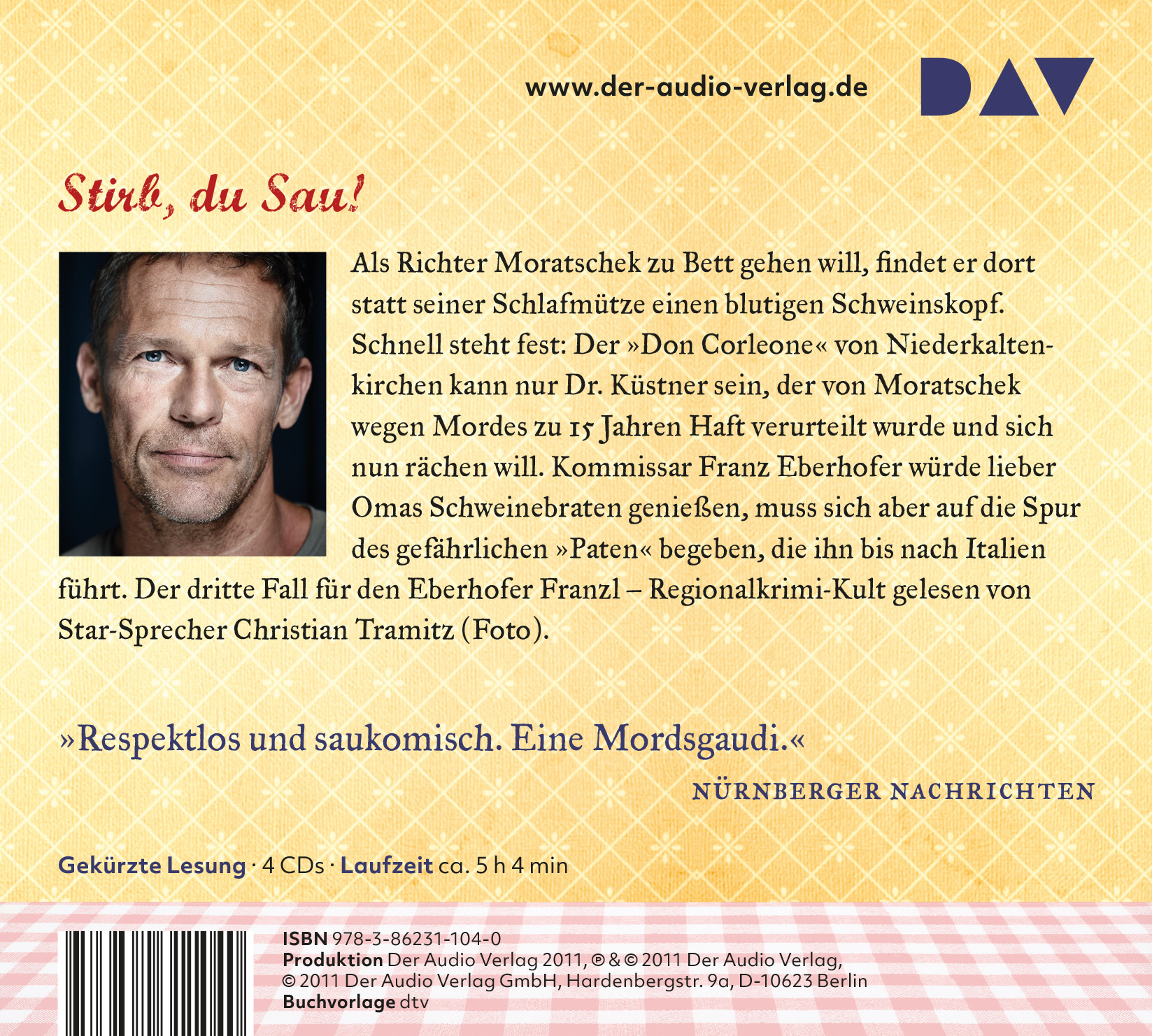 Rückseitencover Schweinskopf al dente