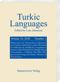 Turkic Languages 24 (2020) 1