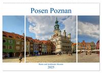 Posen Poznan - Bunte und strahlende Akzente (Wandkalender 2025 DIN A2 quer), CALVENDO Monatskalender
