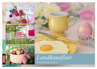 Landhausflair. Romantik im Grünen (Wandkalender 2025 DIN A2 quer), CALVENDO Monatskalender