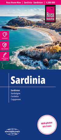 Vorderes Coverbild Reise Know-How Landkarte Sardinien / Sardinia (1:200.000)