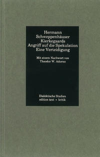 Vorderes Coverbild Kierkegaards Angriff auf die Spekulation