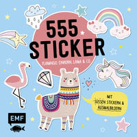 555 Sticker – Flamingo, Einhorn, Lama und Co.