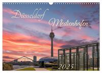 Düsseldorf Medienhafen (Wandkalender 2025 DIN A3 quer), CALVENDO Monatskalender