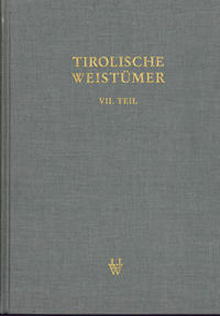 Tirolische Weistümer, VII. Teil: Oberinntal
