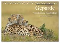Magie des Augenblicks - Geparde - verschmuste Raubkatzen (Tischkalender 2025 DIN A5 quer), CALVENDO Monatskalender