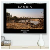 Sambia "Das wirkliche Afrika" (hochwertiger Premium Wandkalender 2026 DIN A2 quer), Kunstdruck in Hochglanz