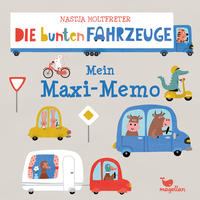 Vorderes Coverbild Die bunten Fahrzeuge - Mein Maxi-Memo