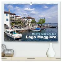 Motive rund um den See Lago Maggiore (hochwertiger Premium Wandkalender 2026 DIN A2 quer), Kunstdruck in Hochglanz