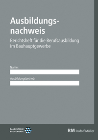 Vorderes Coverbild Ausbildungsnachweis Bauhauptgewerbe