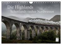 Die Highlands - Schottlands rauher Nordwesten (Wandkalender 2025 DIN A4 quer), CALVENDO Monatskalender