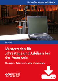 Vorderes Coverbild Musterreden für Jahrestage und Jubiläen bei der Feuerwehr (Teil 3) - Download