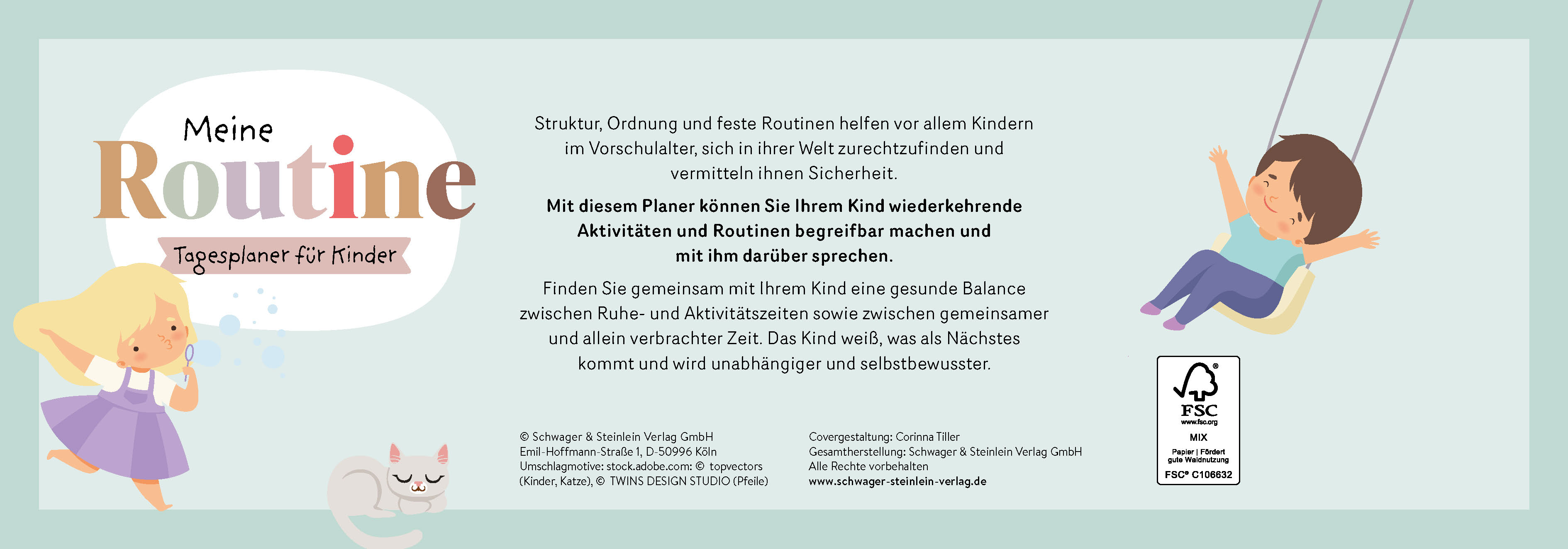 Rückseitencover Meine Routine - Tagesplaner für Kinder