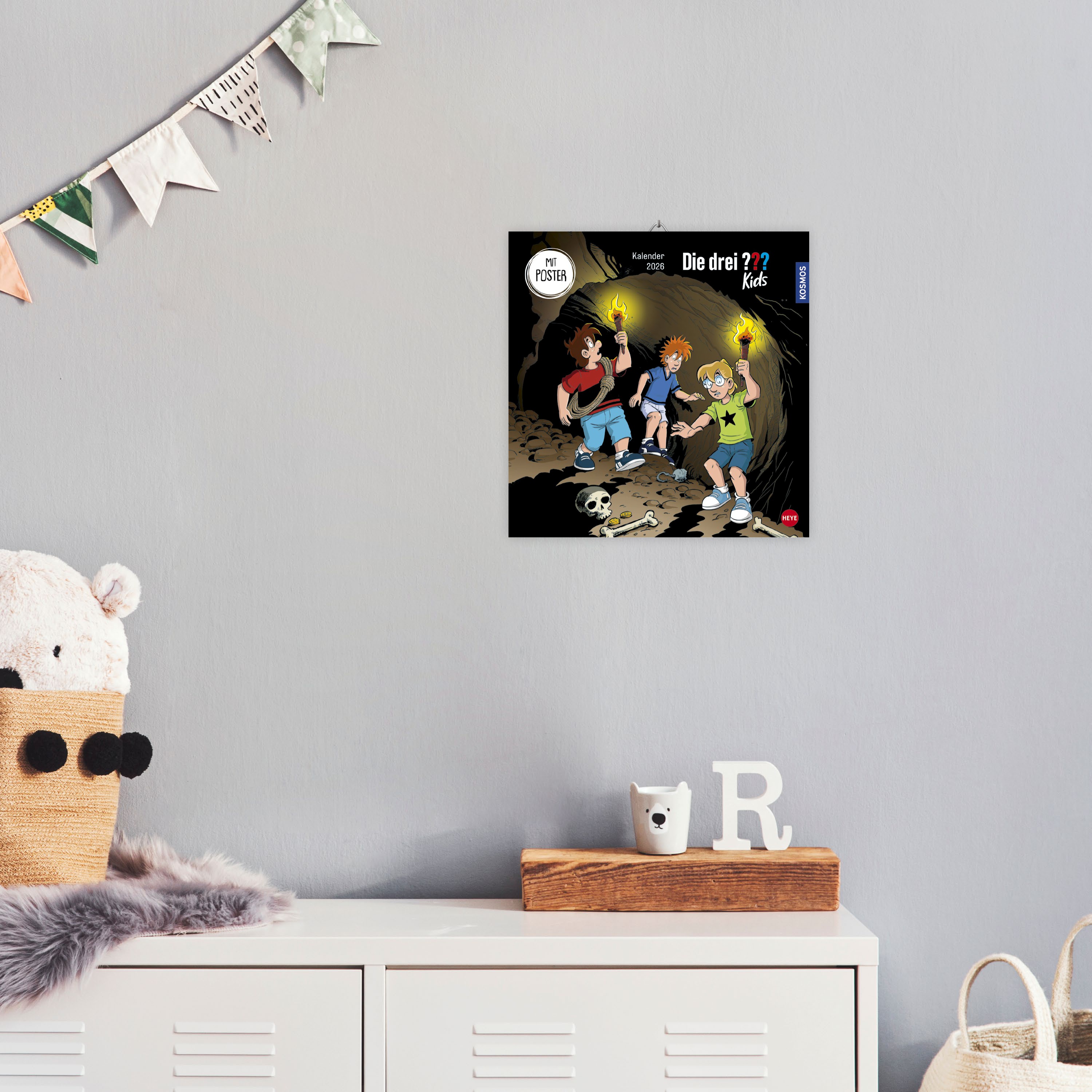 Die drei ??? Kids Broschurkalender 2026