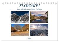 Slowakei - Die Schönheit der Tatra Gebirge (Tischkalender 2026 DIN A5 quer), CALVENDO Monatskalender