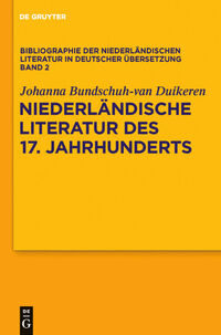 Vorderes Coverbild Niederländische Literatur des 17. Jahrhunderts