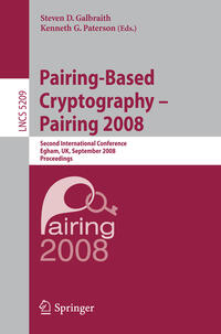 Pairing-Based Cryptography – Pairing 2008
