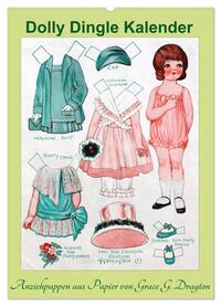 Dolly Dingle Kalender - Anziehpuppen von Grace G. Drayton (Wandkalender 2025 DIN A2 hoch), CALVENDO Monatskalender
