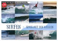 Surfen - Spaß auf den Wellen (Wandkalender 2026 DIN A4 quer), CALVENDO Monatskalender
