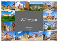 Ellwangen Impressionen (Wandkalender 2026 DIN A2 quer), CALVENDO Monatskalender