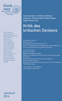 Vorderes Coverbild Jahrbuch Denknetz 2014: Kritik des kritischen Denkens