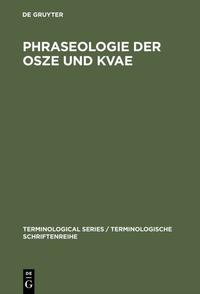 Phraseologie der OSZE und KVAE