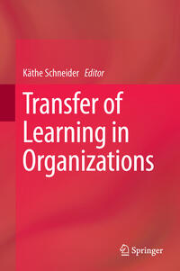 Vorderes Coverbild Transfer of Learning in Organizations