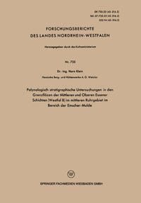 Palynologisch-stratigraphische Untersuchungen in den Grenzflözen der Mittleren und Oberen Essener Schichten (Westfal B) im mittleren Ruhrgebiet im Bereich der Emscher-Mulde