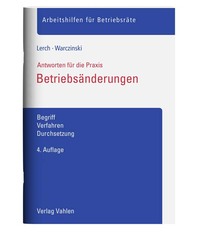 Vorderes Coverbild Betriebsänderungen