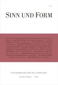 SINN UND FORM 6/2023