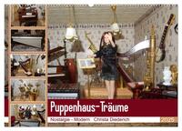Vorderes Coverbild Puppenhaus-Träume (Wandkalender 2025 DIN A2 quer), CALVENDO Monatskalender