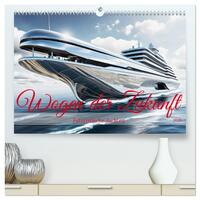 Wogen der Zukunft - Futuristische Jachten (hochwertiger Premium Wandkalender 2026 DIN A2 quer), Kunstdruck in Hochglanz