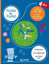 Punkt zu Punkt - Mit den Zahlen von 1 bis 10 (blau)