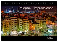 Palermo - Impressionen (Tischkalender 2026 DIN A5 quer), CALVENDO Monatskalender