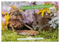 Mausis Zapfenfreunde (Wandkalender 2026 DIN A3 quer), CALVENDO Monatskalender