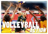 Volleyball Action (Wandkalender 2026 DIN A4 quer), CALVENDO Monatskalender