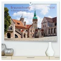 Braunschweig Im Zeichen des Löwen (hochwertiger Premium Wandkalender 2026 DIN A2 quer), Kunstdruck in Hochglanz