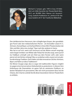 Rückseitencover Hanswurst, Kasper, Punch und Pierrot in den Dramoletten der Wiener Gruppe