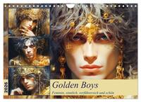 Golden Boys. Feminin, sinnlich, verführersich und schön (Wandkalender 2026 DIN A4 quer), CALVENDO Monatskalender