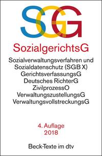 Vorderes Coverbild SGG / SGB X Sozialgerichtsgesetz Sozialverwaltungsverfahren und Sozialdatenschutz