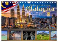 Reise durch Asien - Malaysia (Wandkalender 2025 DIN A4 quer), CALVENDO Monatskalender