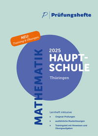Prüfungsheft & Training - 2025 Mathematik Hauptschule – Thüringen – Original-Prüfungen und Lösungen