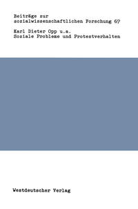 Soziale Probleme und Protestverhalten
