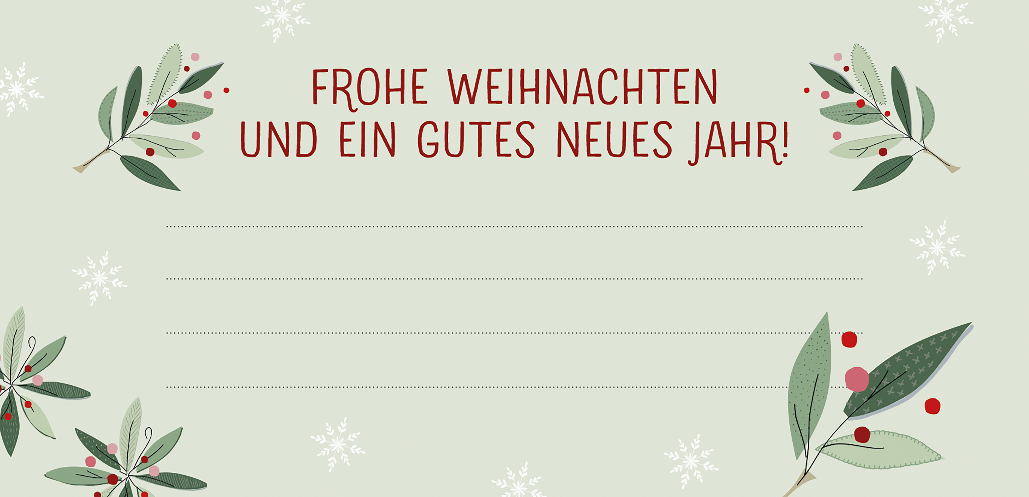 Beispielinhalt (Bild) Frohe Weihnachten