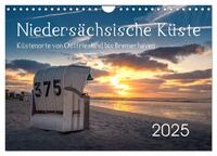 Vorderes Coverbild Niedersächsische Küste - Küstenorte von Ostfriesland bis Bremerhaven (Wandkalender 2025 DIN A4 quer), CALVENDO Monatskalender